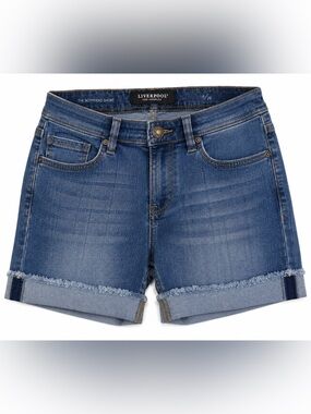 Liverpool Los Angeles Boyfriend Denim Shorts Size 6/28
